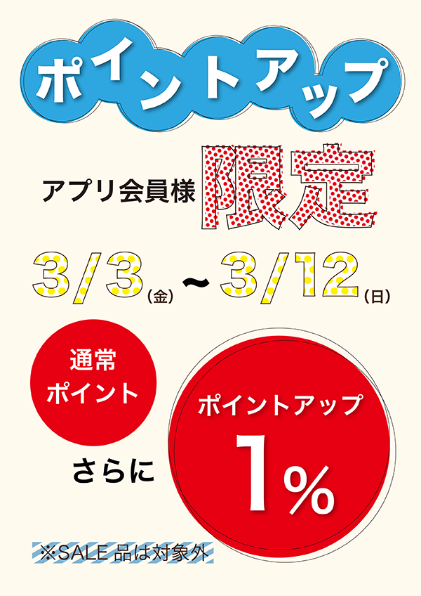 ポイントアップ POP画像